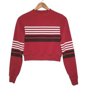 XS Red Hollister Crew Neck Pullover Sweater